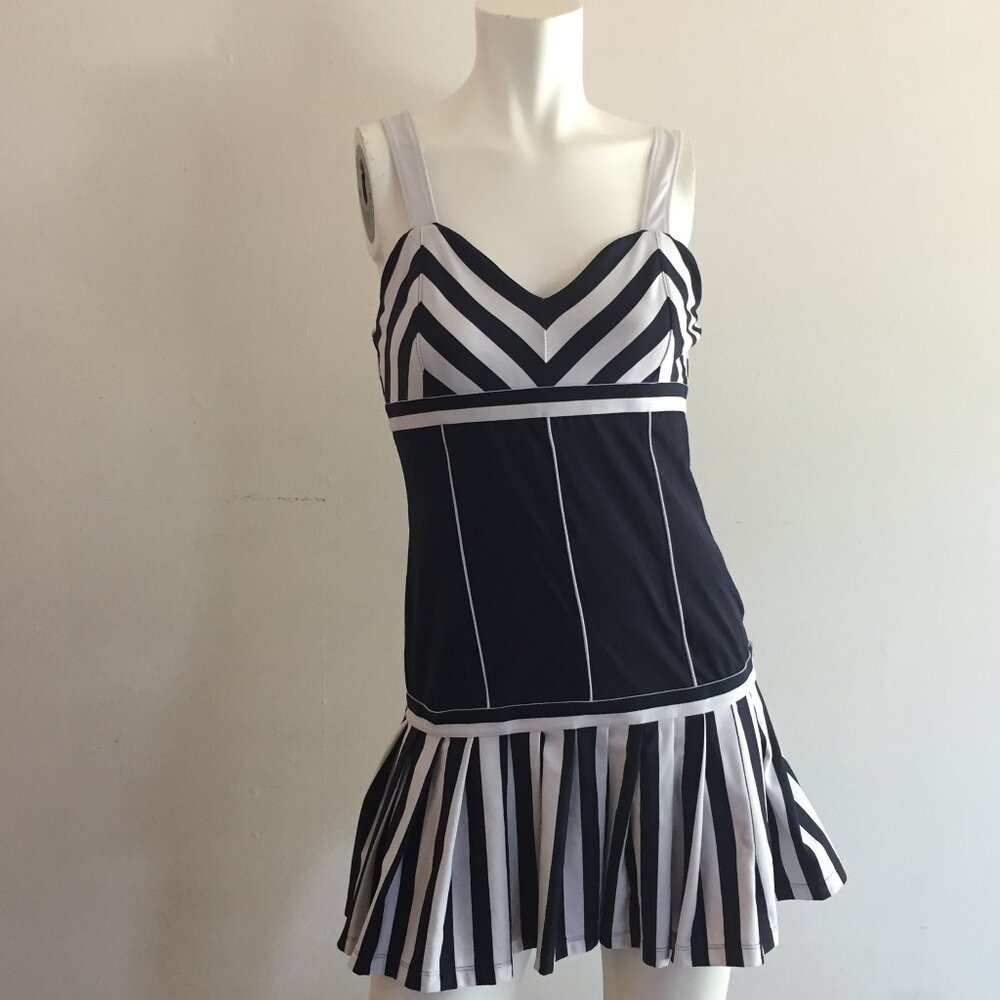 Fila Navy and White Striped Mini Dress